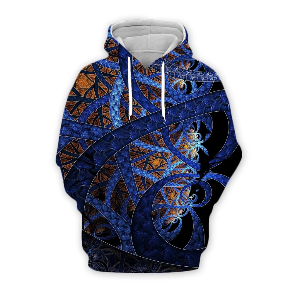 3D printed tie-dye flash hoodies men and women colorful psychedelic hoodies pullover jacket clothes